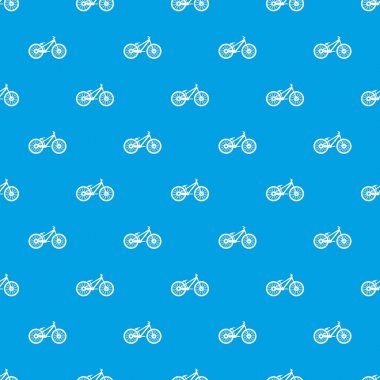 Bisiklet desen kesintisiz mavi