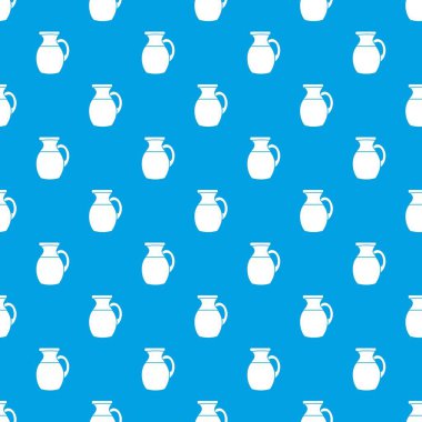 Süt desen kesintisiz mavi şişe