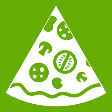 Pizza slice simgesinin yeşil