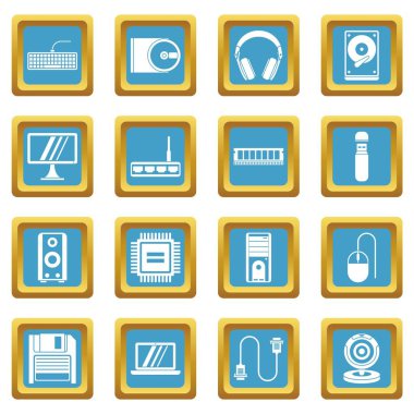 Bilgisayar simgeleri gök mavisi