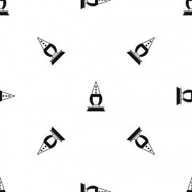 Pierrot Palyaço desen sorunsuz siyah