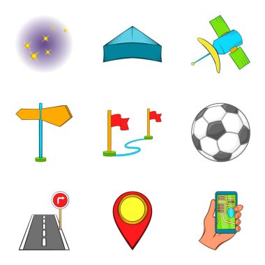 Etkinlik simgeler kümesi, karikatür tarzı