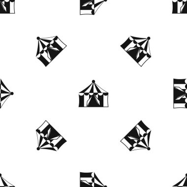 Sirk çadırı desen sorunsuz siyah