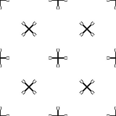 Çapraz desen sorunsuz siyah tekerlek anahtarı