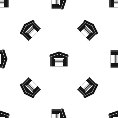 Garaj desen sorunsuz siyah