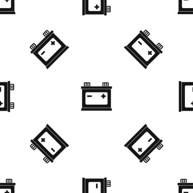 Araba pil desen sorunsuz siyah