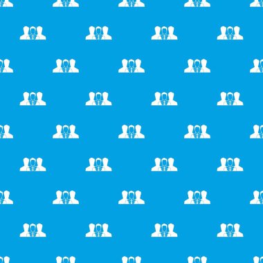 İşe Alım desen kesintisiz mavi