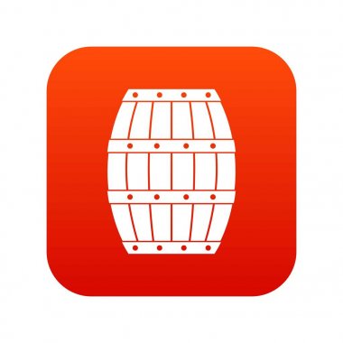 Varil simgesi dijital kırmızı