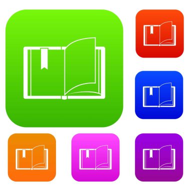 Açık kitap koleksiyonu ayarla