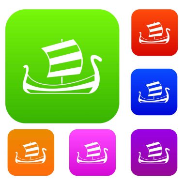 Ortaçağ tekne koleksiyonu ayarla