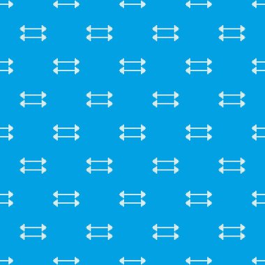 İki barbell desen kesintisiz mavi