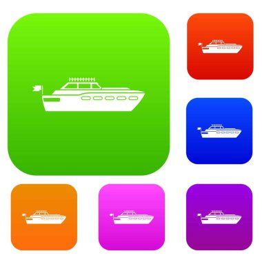 Büyük yat koleksiyonu ayarla