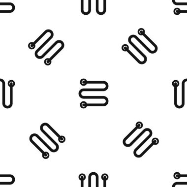 Isıtmalı havlu demiryolu desen sorunsuz siyah