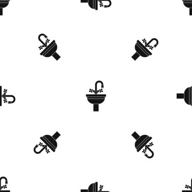 Seramik lavabo model sorunsuz siyah