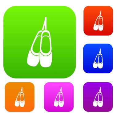 Pointe ayakkabı koleksiyonu ayarla