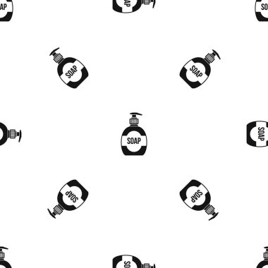 Sıvı sabun desen sorunsuz siyah şişe