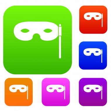 Karnaval maskesi koleksiyonu ayarla