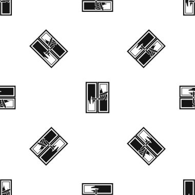 Pencere temizleme desen sorunsuz siyah