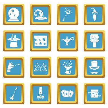 Sihirli simgeler gök mavisi