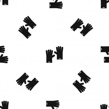 Lastik eldiven desen sorunsuz siyah