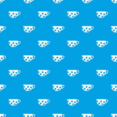 Kupası desen kesintisiz mavi