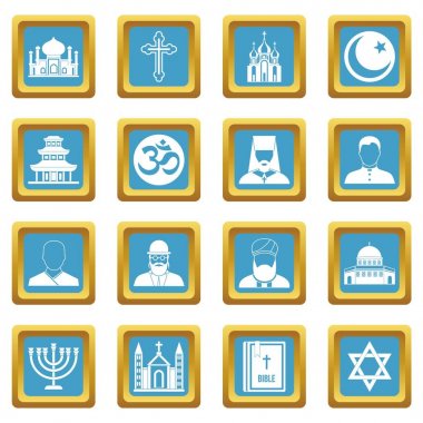 Dini sembol simgeler gök mavisi