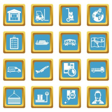 Lojistik Simgeler gök mavisi