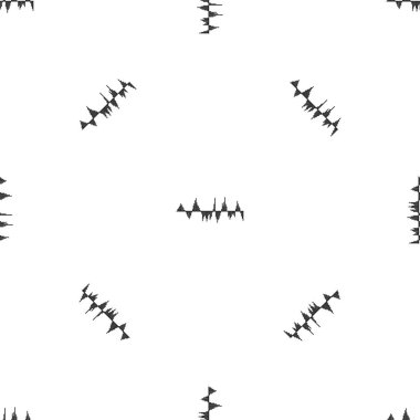 Dijital Ses Ekolayzır teknoloji desen sorunsuz siyah