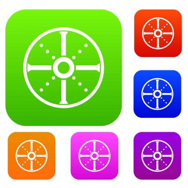 Yuvarlak kalkan koleksiyonu ayarla