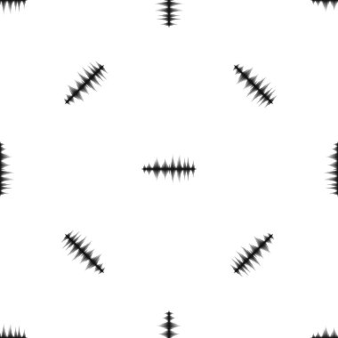 Dijital Ses Ekolayzır teknoloji desen sorunsuz siyah