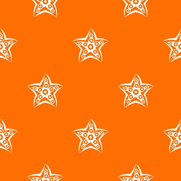 Modèle d'étoile de mer sans couture — Image vectorielle