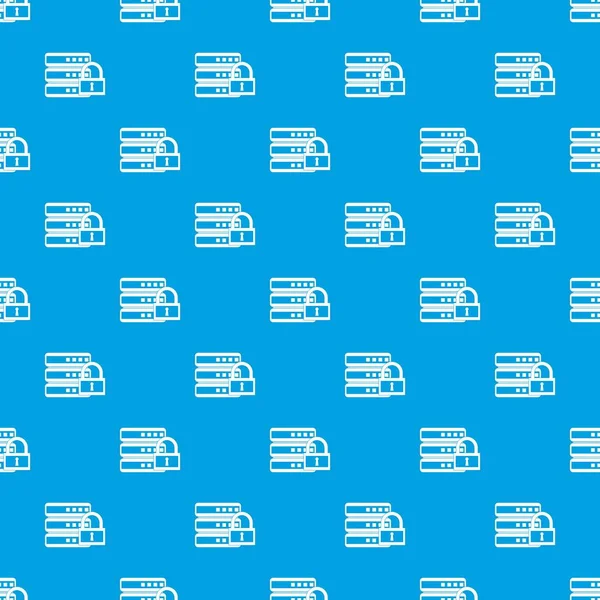 Veritabanı ile asma kilit desen kesintisiz mavi