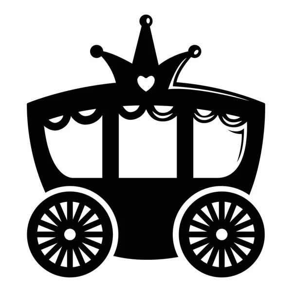 Vervoer pictogram, eenvoudige zwarte stijl — Stockvector