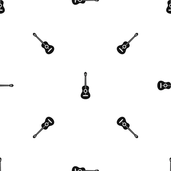 Electric guitar pattern seamless black Stock Vector Image by