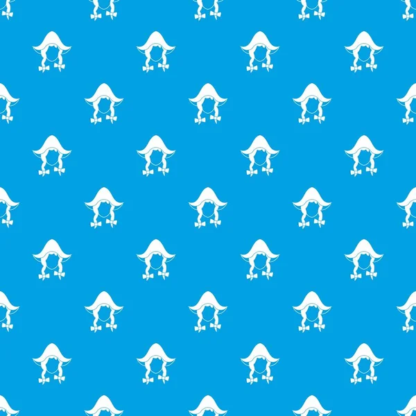 Kız Hollandalı desen kesintisiz mavi