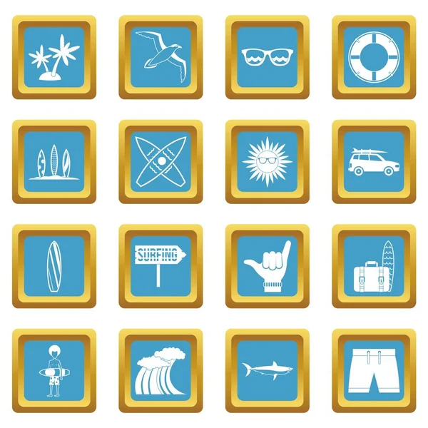 Sörf simgeler gök mavisi