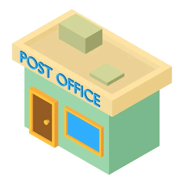 Icono de oficina de correos, estilo isométrico 3d — Vector de stock