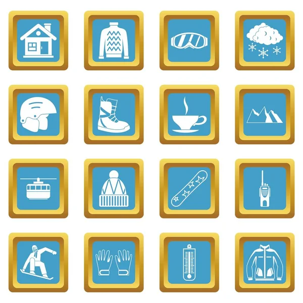 Snowboard simgeler masmavi