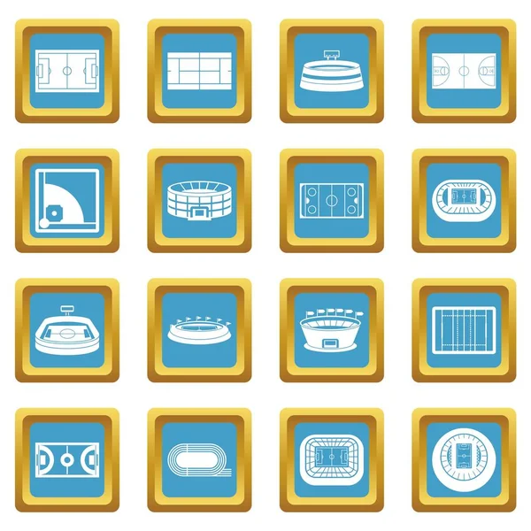 Spor Stadyumu simgeler gök mavisi