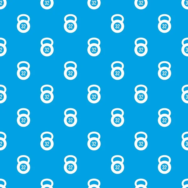 Kettlebell 32 kg desen kesintisiz mavi