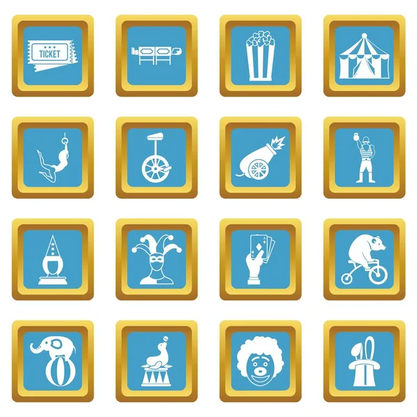 Sirk eğlence simgeler gök mavisi