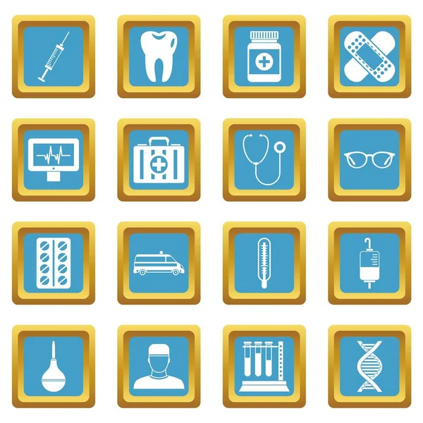 Tıp simgeler gök mavisi