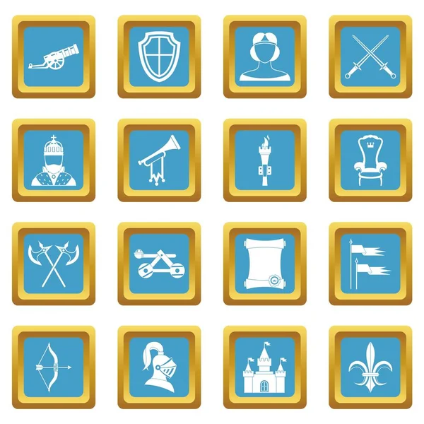 Şövalye Ortaçağ simgeler gök mavisi