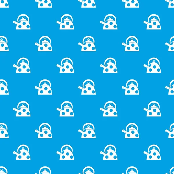 Beyaz noktalar desen kesintisiz mavi su ısıtıcısı