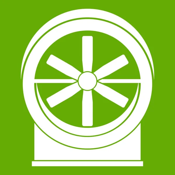 Icône de ventilateur vert — Image vectorielle
