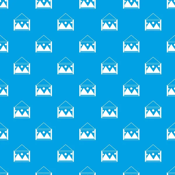 Duvar desen kesintisiz mavi bir çerçeve içinde resim