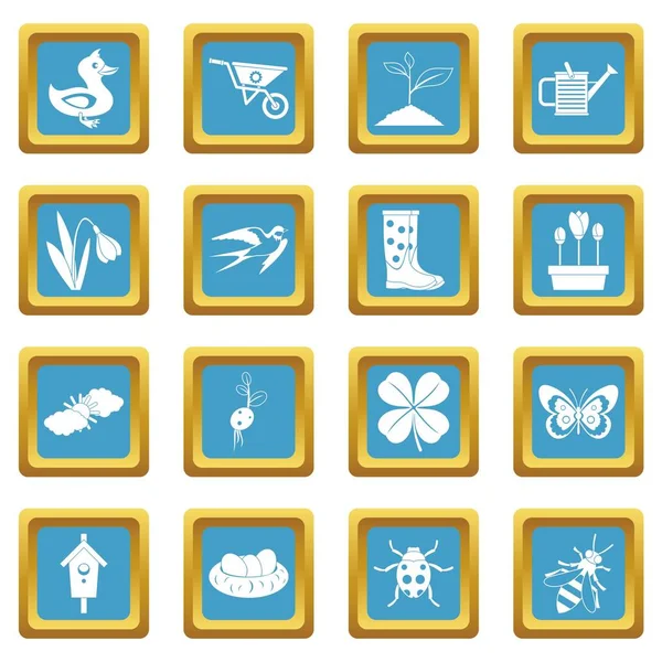 Bahar simgeler gök mavisi