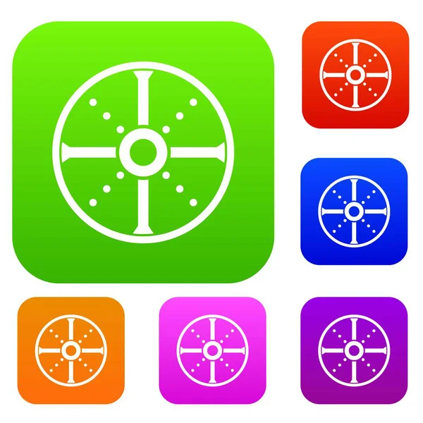 Yuvarlak kalkan koleksiyonu ayarla