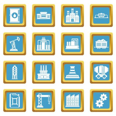 Sanayi simgeleri gök mavisi