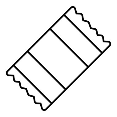 Çikolata simgesi, anahat çizgi stili